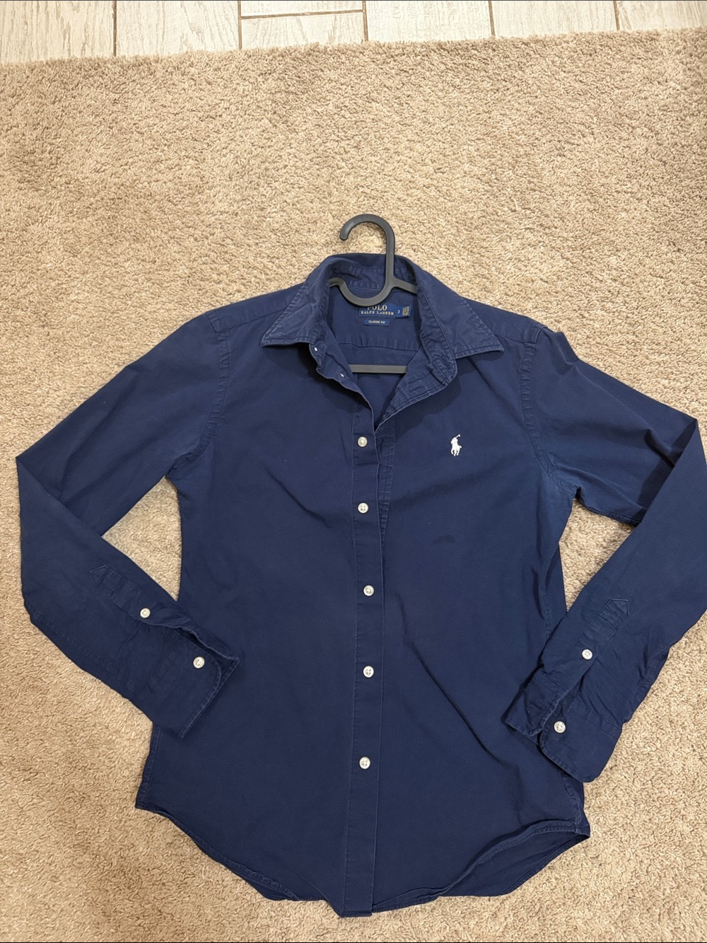 Polo by Ralph Lauren Women’s  Navy Button-Down Shirt